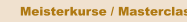 Meisterkurse / Masterclasses